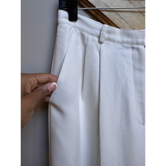 Lauren Ralph Lauren Womens White High Waist Dress Pants Sz 12 Quiet Luxury Old $ - Picture 6 of 7